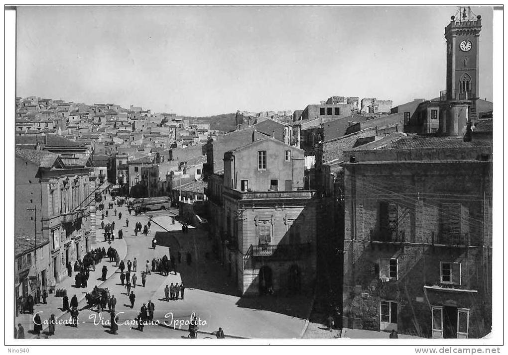 CANICATTI' - VIA CAPITANO IPPOLITO - F/G - V: 1955 - Agrigento