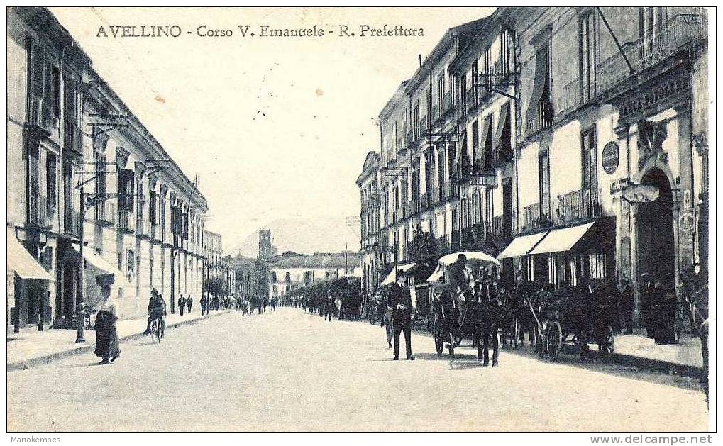 AVELLINO  -  Corso V. Emanuele  -  R. Prefettura - Avellino