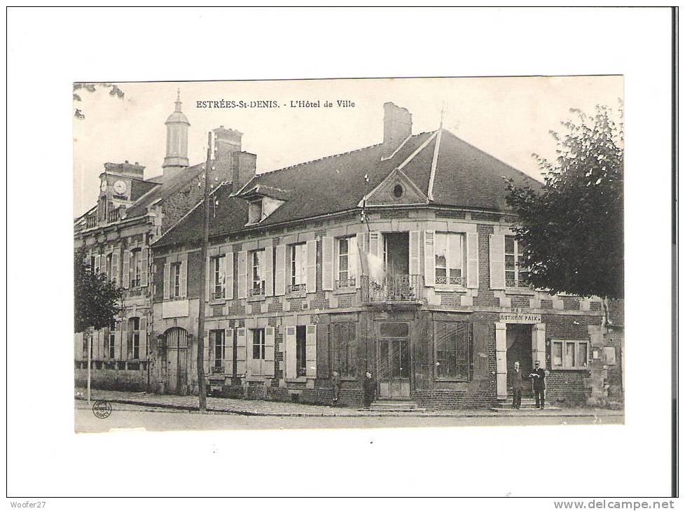 CPA  ESTREES SAINT DENIS  Hotel De Ville - Estrees Saint Denis