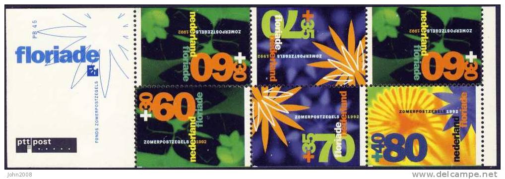 Niederlande / Netherlands 1992 : NVPH H-Blatt 46 *** - Sommermarken / Summerstamps - Cuadernillos