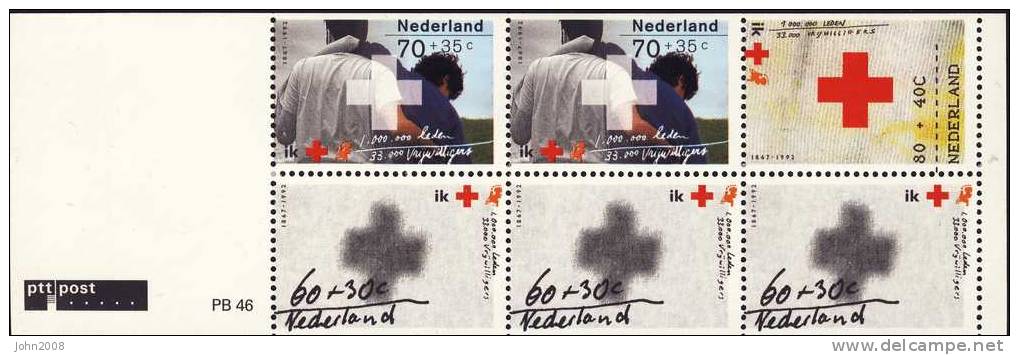 Niederlande / Netherlands 1992 : NVPH H-Blatt 47 *** - Rotes Kreuz / Red Cross - Carnets Et Roulettes