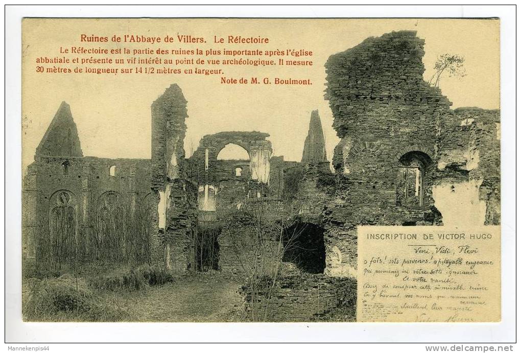 Villers - Ruines De L'Abbaye De Villers - Le Réfectoire - Ed. Hôtel Des Ruines - Villers-la-Ville