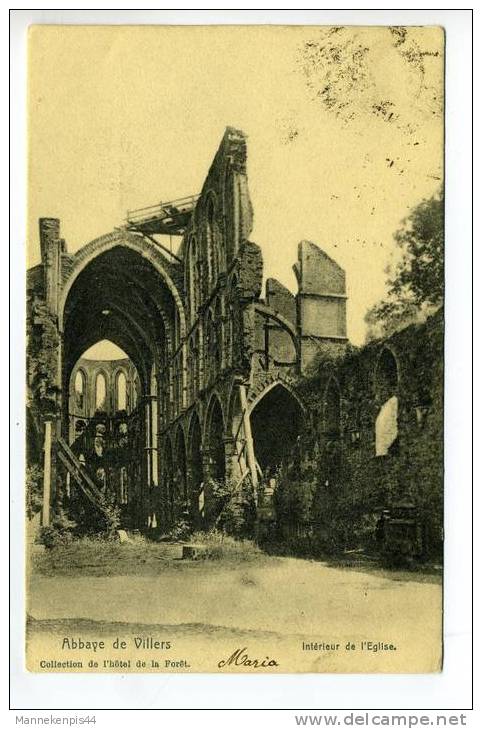 Villers - Abbaye De Villers - Intérieur De L'Eglise - Ed. Nels - Collection De L'hôtel De La Forêt - Villers-la-Ville