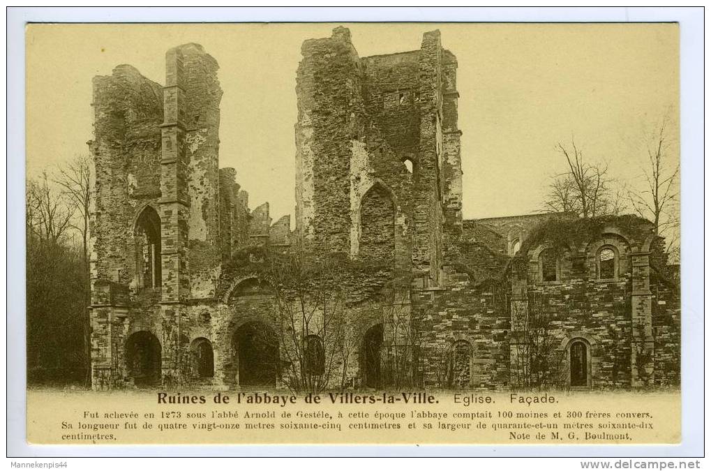 Villers - Ruines De L'Abbaye De Villers - Eglise. Façade. - Villers-la-Ville