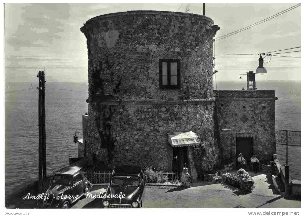 AMALFI : Torre Medievale ( Vecchia FIAT Vintage Car Vieille Voiture Auto ) - Afragola