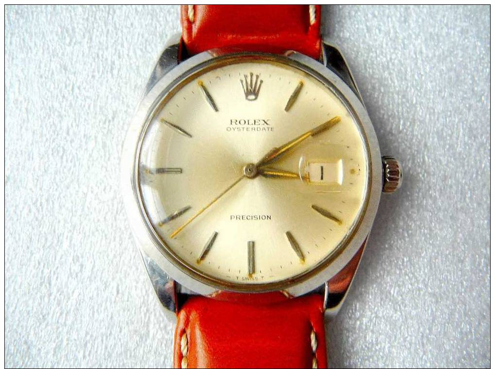 Montre à Bracelet : Gents Vintage ROLEX, Oysterdate Precision - Horloge: Luxe