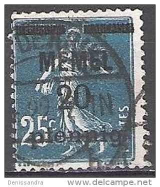 Memel 1920 Michel 20 O Cote (2011) 5.00 Euro Semeuse Cachet Rond - Used Stamps