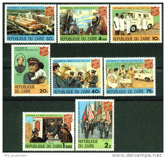 ZAIRE : 03-03-1980 : (MNH) Set 8v : OCB : 1017-1024  Yvert : 984-991. - Unused Stamps