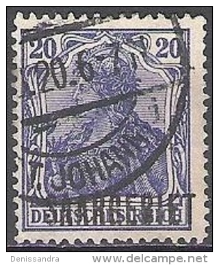 Sarre 1920 Michel 35 O Cote (2011) 0.80 Euro Type Germania Cachet Rond - Gebraucht