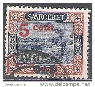 Sarre 1921 Michel 71A O Cote (2011) 0.60 Euro Bateau Sur La Sarre Cachet Rond - Used Stamps