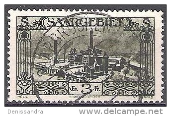 Sarre 1926 Michel 120 O Cote (2011) 1.70 Euro Usine Sidérurgique De Burbacher Cachet Rond - Usados