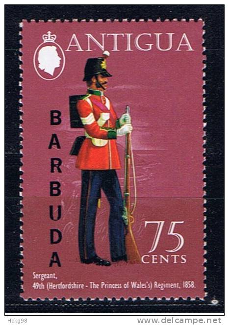 AB+ Antigua Barbuda 1973 Mi 300 Mnh Soldat - 1960-1981 Ministerial Government
