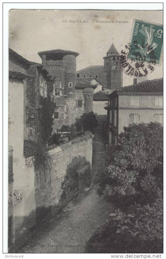 C 4309 - GAILLAC - 81 - Ancienne Prison  - Belle Cpa -- Vue Rare - 1914 - - Gaillac