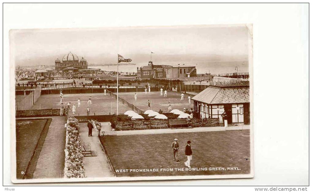 UK8  RHYL : West Promenade From The Bowling Green( Bowling) - Denbighshire