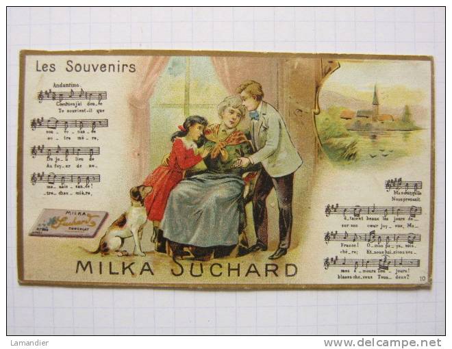 MILKA SUCHARD - Partition - Chanson - Les Souvenirs - Suchard