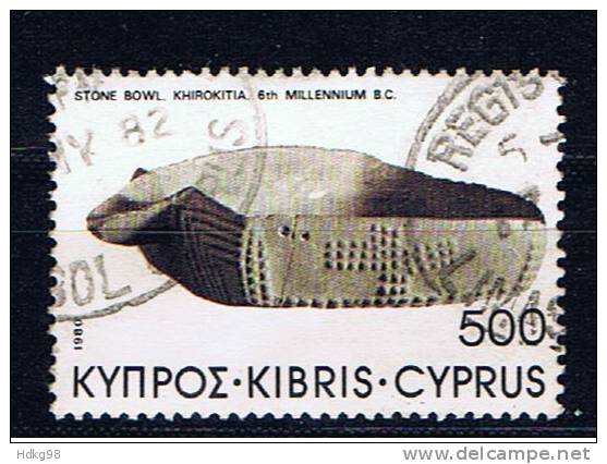 CY+ Zypern 1980 Mi 536 Steinschale - Usados