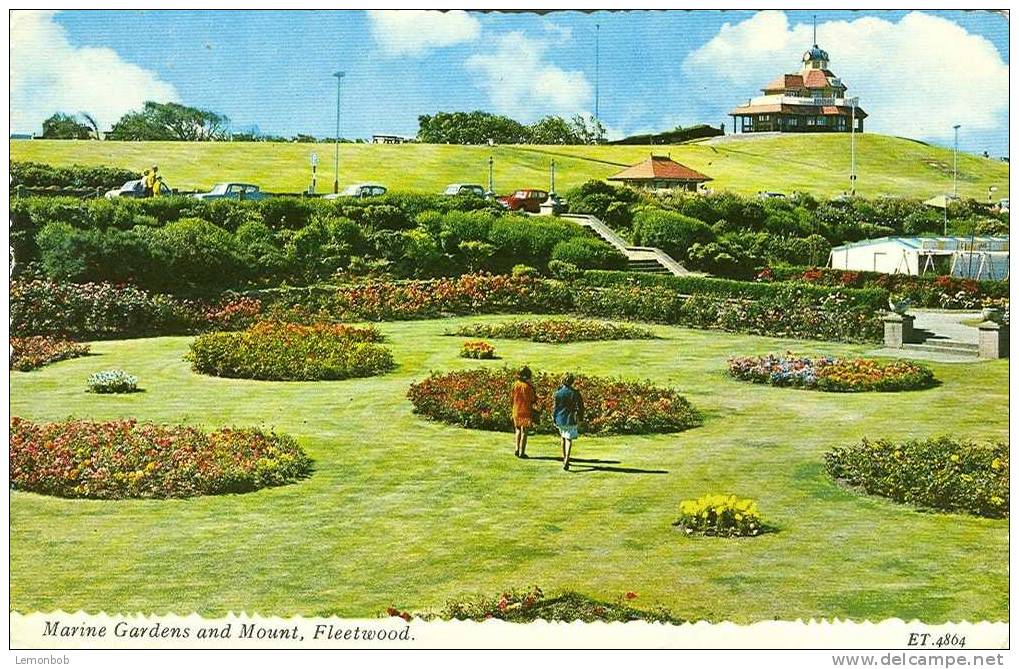 Britain United Kingdom - Marine Gardens And Mount, Fleetwood Postcard [P652] - Autres & Non Classés