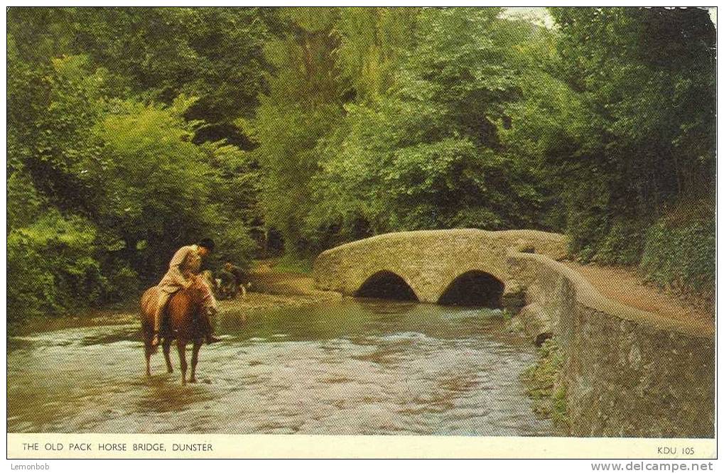 Britain United Kingdom - The Old Pack Horse Bridge, Dunster Real Photo Postcard [P656] - Sonstige & Ohne Zuordnung