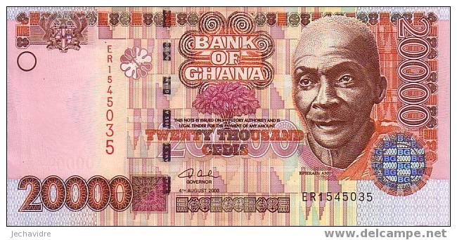 GHANA   20 000 Cedis   Daté Du 04-08-2003   Pick 36b     ***** BILLET  NEUF ***** - Ghana