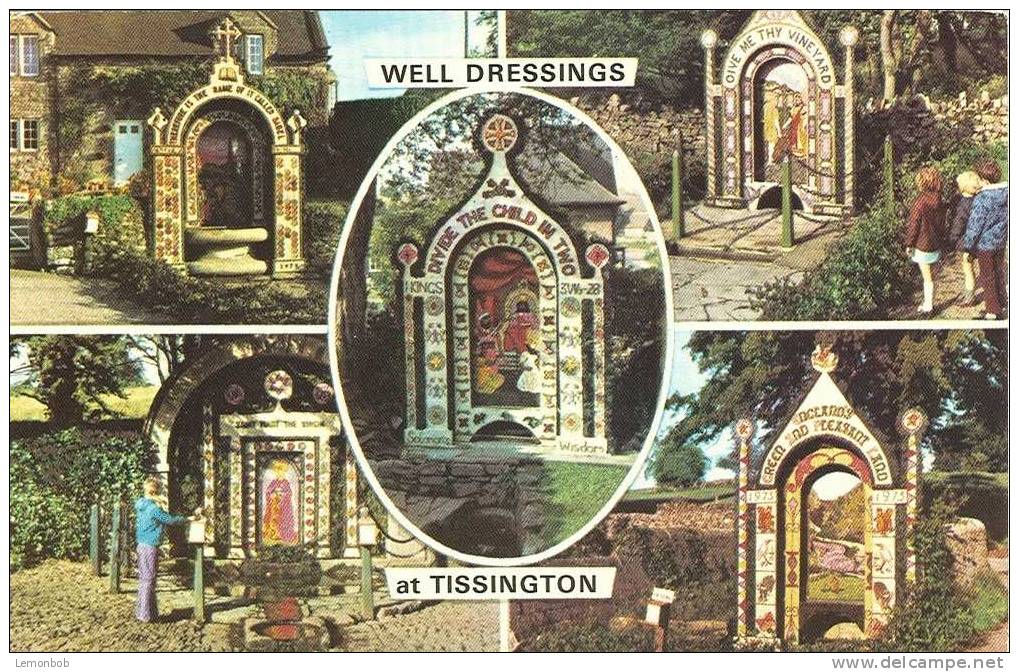 Britain United Kingdom - Well Dressings At Tissington Postcard [P659] - Derbyshire