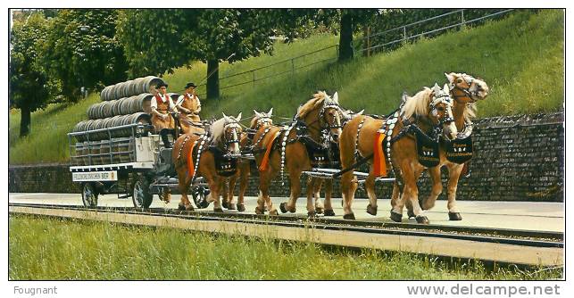 Suisse:Très Belle Carte Représentant Un Char Tiré Par 6 Chevaux.Brasserie Feldschlosschen. - Andere & Zonder Classificatie