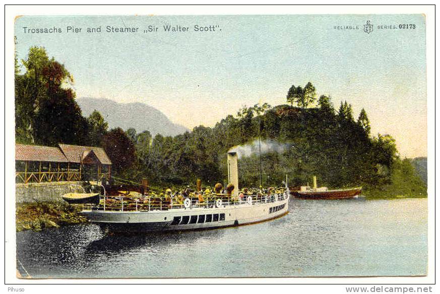 UK241 : TROSSACHS Pier And Steamer Sir Walter Scott - Bute