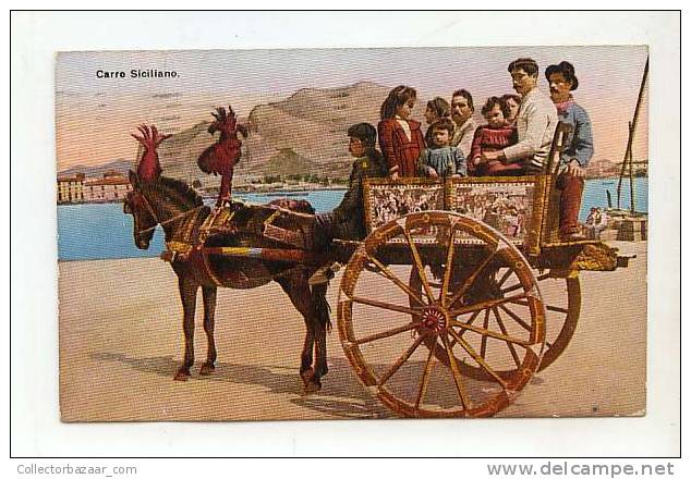 GERMANY Vintage Ca1900 POSTCARD Sicilian Carriage Horse Lake - Antes 1900