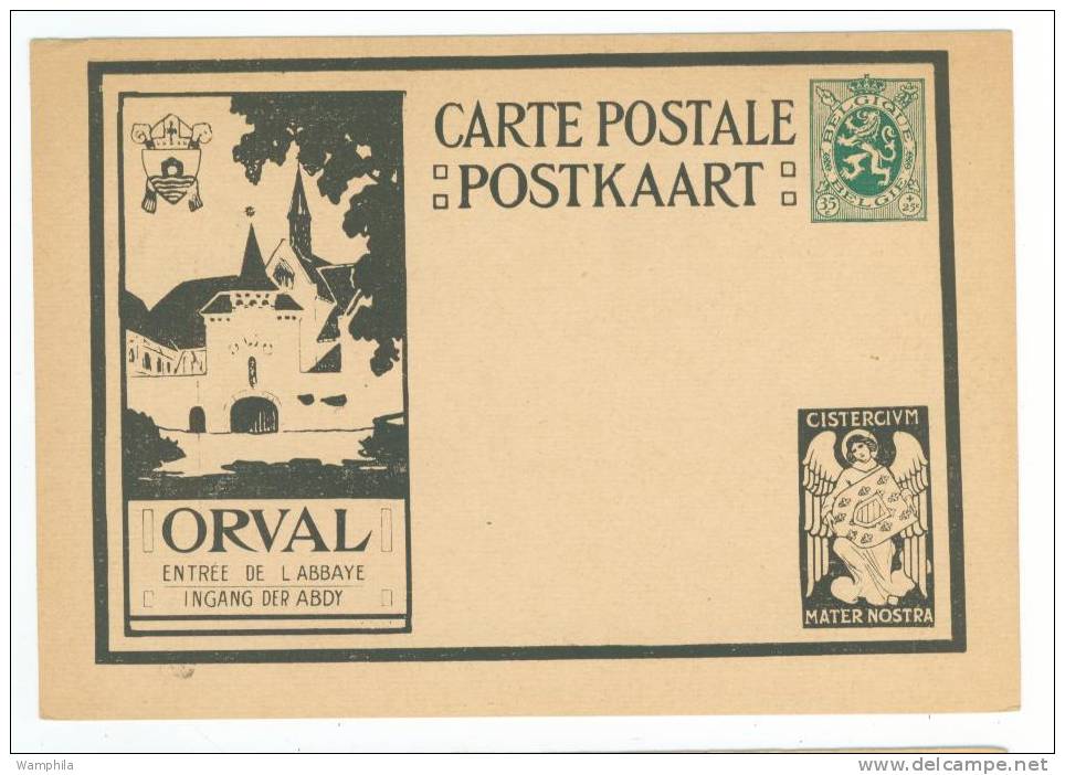 6 Entiers Postaux Différents à 35 C Vert Illustrés Orval , Tous Scannés - Illustrated Postcards (1971-2014) [BK]