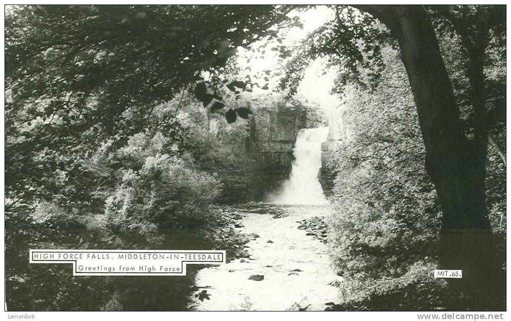 Britain United Kingdom - High Force Falls, Middleton-in-Teesdale Old Postcard [P684] - Autres & Non Classés