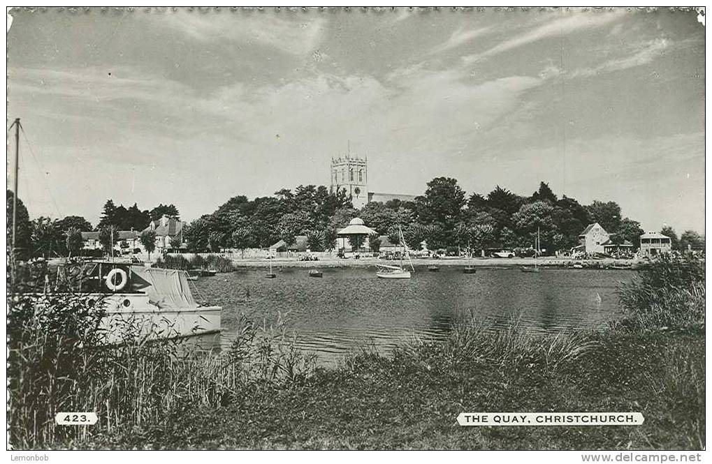 Britain United Kingdom - The Quay, Christchurch Real Photo Postcard [P689] - Other & Unclassified