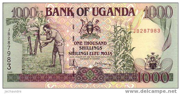 OUGANDA   1 000 Shillings  Emission De 1998   Pick 36b     ***** BILLET  NEUF ***** - Ouganda