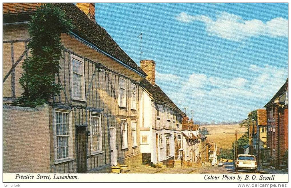 Britain United Kingdom - Prentice Street, Lavenham Postcard [P697] - Other & Unclassified