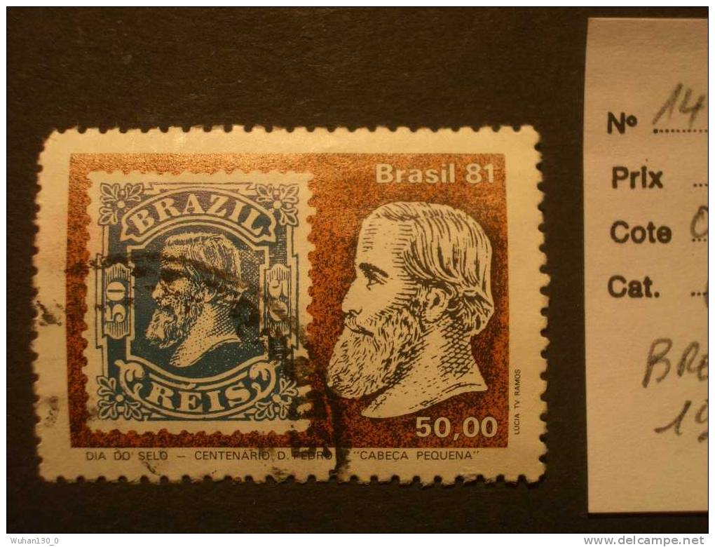 BRESIL ( O )  De  1981   "   Journée Du Timbre  "     1  Val Timbre / Timbre . - Used Stamps