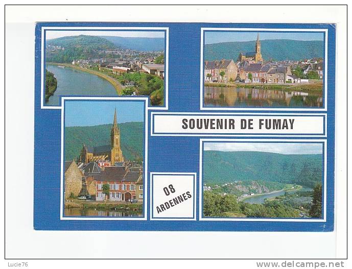 FUMAY -  4 Vues :  Vue Générale - Bords De Meuse - L'eglise St Georges - Vue Générale - - Fumay