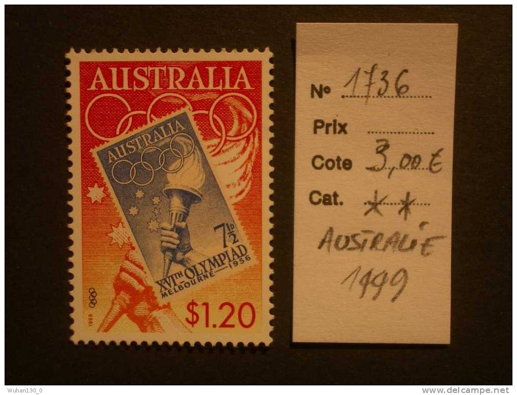 AUSTRALIE  *  *  De  1999    "   Jeux Olympiques De L'Année  2000   "     1val   Timbre / Timbre - Mint Stamps