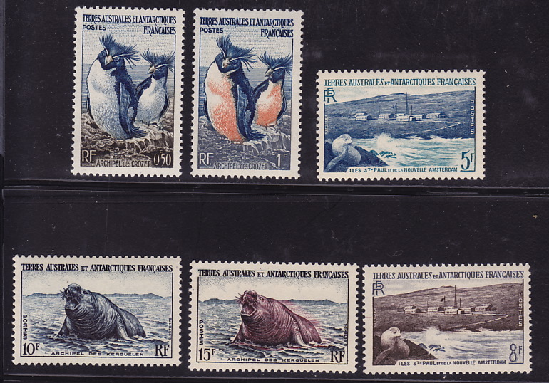 TAAF  Manchots, Otarie, éléphant De Mer Yv 2-7 * - Unused Stamps