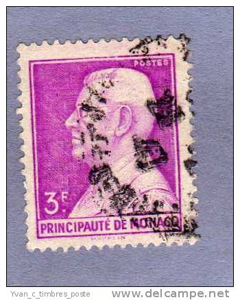 MONACO TIMBRE N° 282 OBLITERE PRINCE LOUIS II 3F LILAS ROSE - - Oblitérés