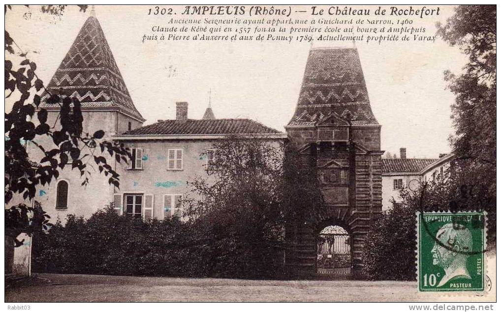 653   -               AMPLEPUIS   -     (  69  )    .   Le  Château  De  Rochefort     . - Amplepuis
