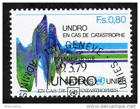 Nations Unies Genève   1979 -  YT  81  - UNDRO En Cas De Catastrophe  0F80 - Oblitéré - Used Stamps