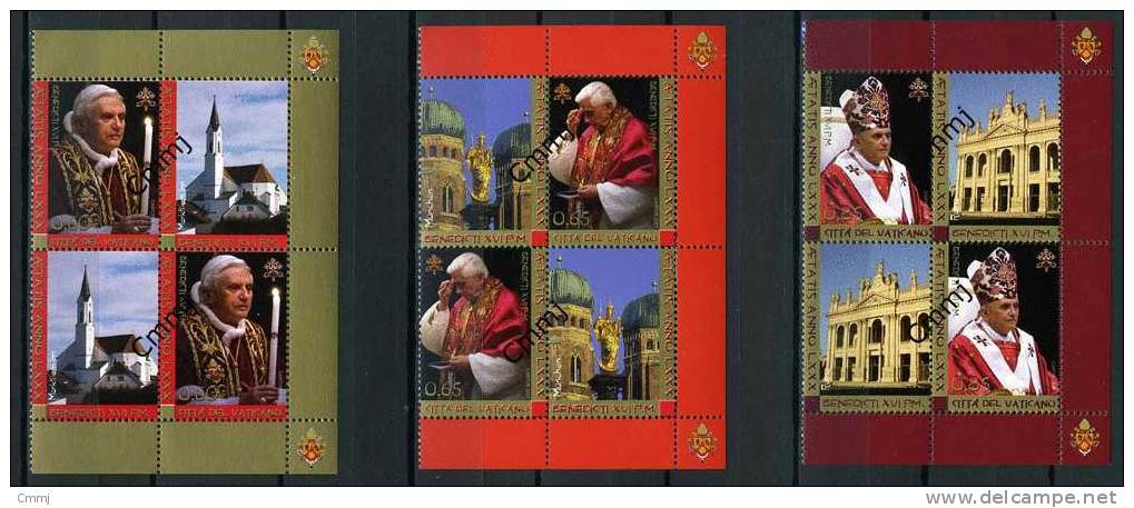 2007 - VATICANO - VATIKAN - VATICAN - VATICAAN - Unif. Nr. 1436/38 - MNH - Mint - Compleanno Del Papa - Unused Stamps