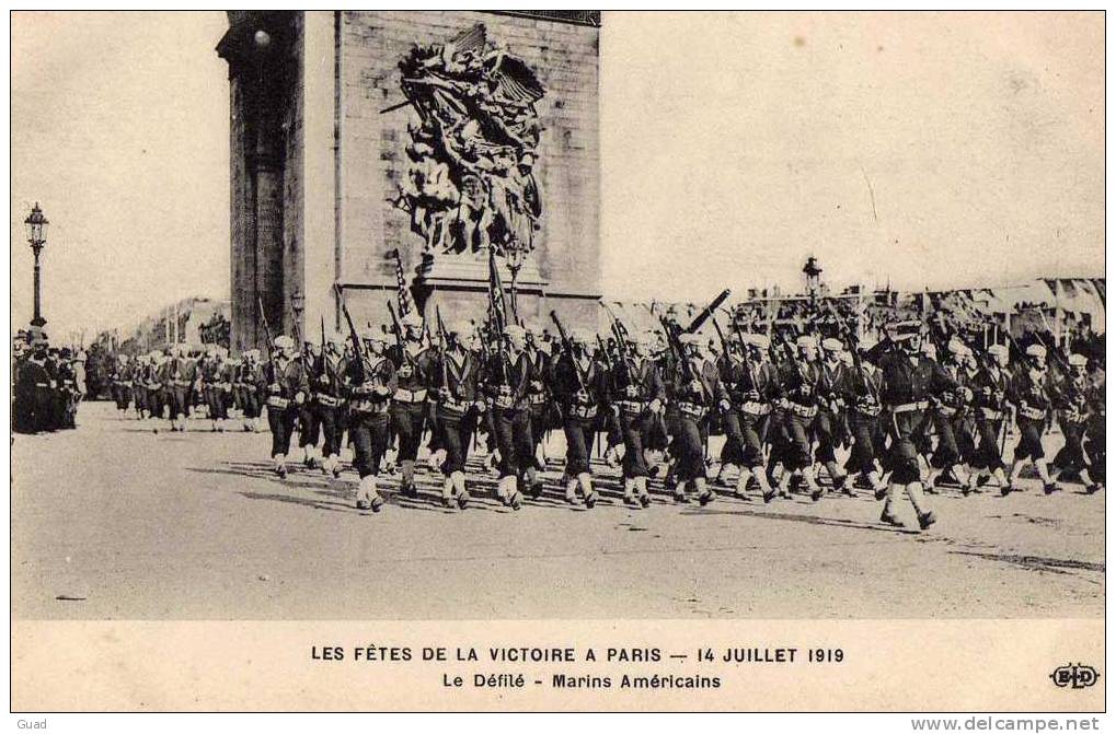 FETES DE LA VICTOIRE  - MARINS AMERICAINS WW1 - Guerra 1914-18