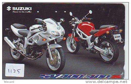 MOTOR Telecarte Japon (1125)  SUZUKI * Motorbike * Phonecard Japan * Telefonkarte - Moto