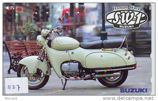 MOTOR Telecarte Japon (1127)  SUZUKI * Motorbike * Phonecard Japan * Telefonkarte - Motos