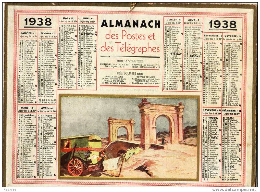 ALMANACH DES PTT-1938-DEPARTEMENT DE SEINE ET MARNE-COMPLET AVEC CARTE -INFO POSTALES-ETC - Grand Format : 1921-40