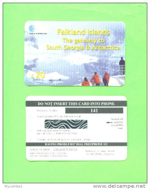 FALKLAND ISLANDS - Mint/Unused Remote Phonecard/South Georgia £20 - Falkland Islands