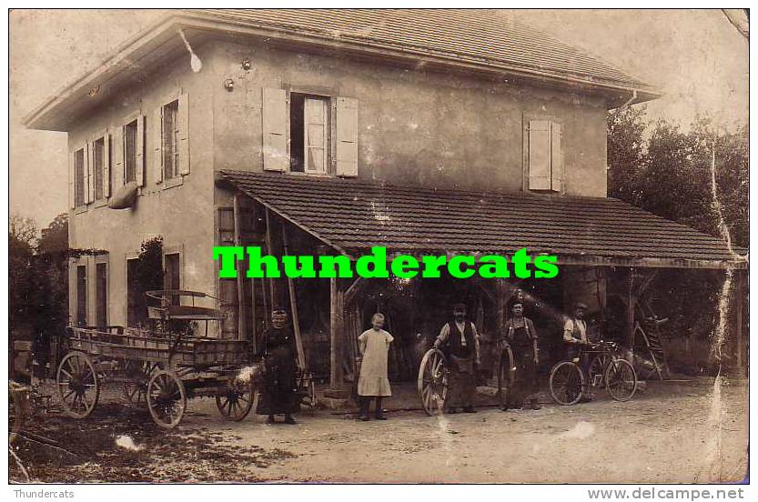 75 CARTE DE PHOTO F BENECH 8 PASSAGE DE L´INDUSTRIE PARIS BELLE ANIMATION ATELIER D´ATTELAGES ATTELAGE !!!!!!!!!!!! - Petits Métiers à Paris