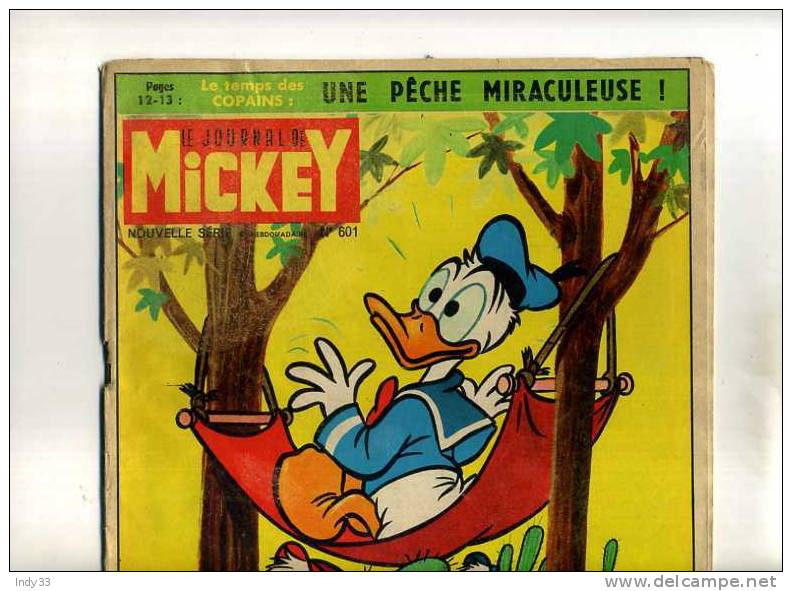- LE JOURNAL DE MICKEY . NOUVELLE SERIE N°601 . 1963 - Journal De Mickey