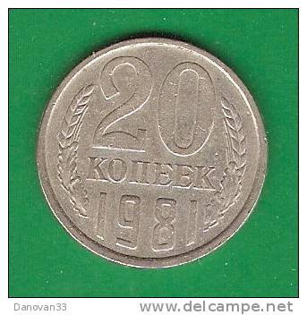 20  Kopec  RUSSIE  1981   (PRIX FIXE)    ( FN20) - Russie