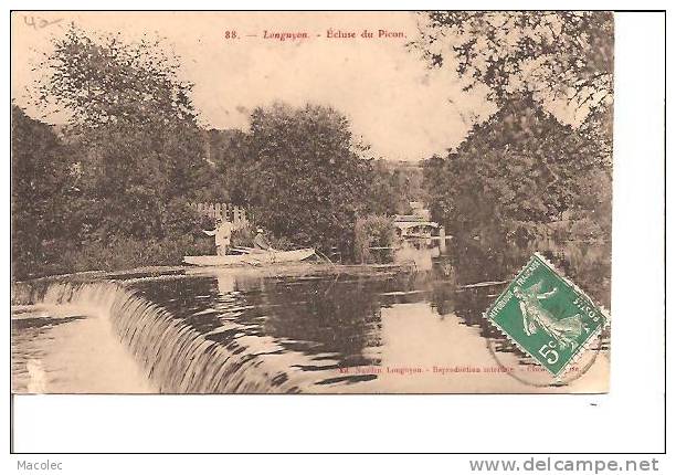 54 LONGUYON 2 Cartes ECLUSE DU PICON /CONFLUENT CHIERS - Longuyon