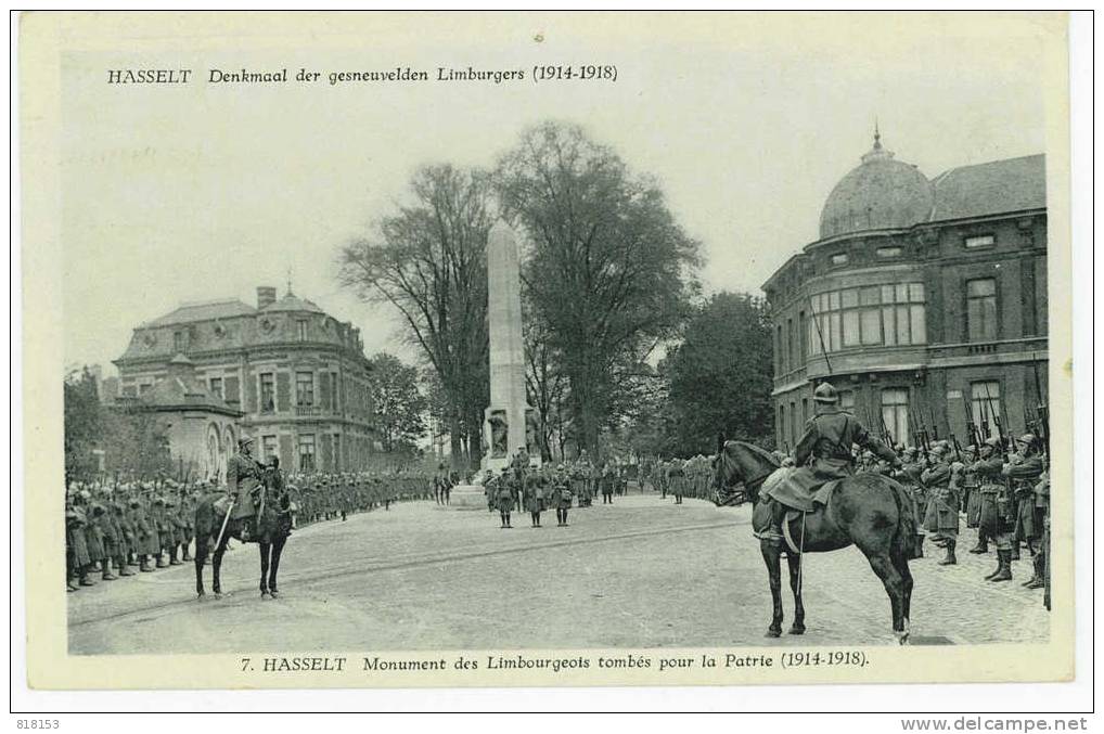 Hasselt - Denkmaal Der Gesneuvelden Limburgers 1914-1918 - Hasselt